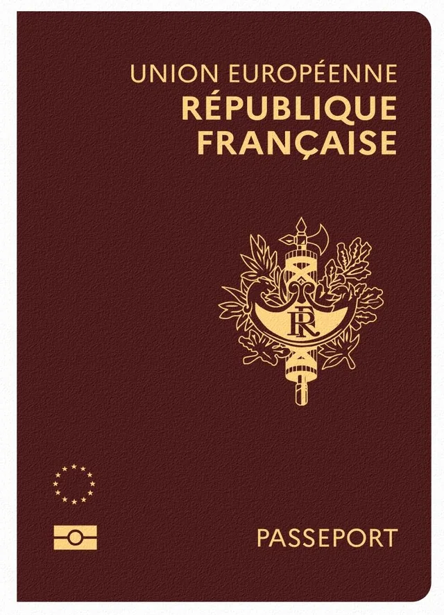 Capa do passaporte de França