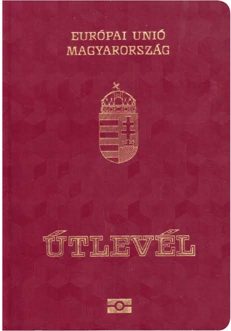 Capa do passaporte de Hungria