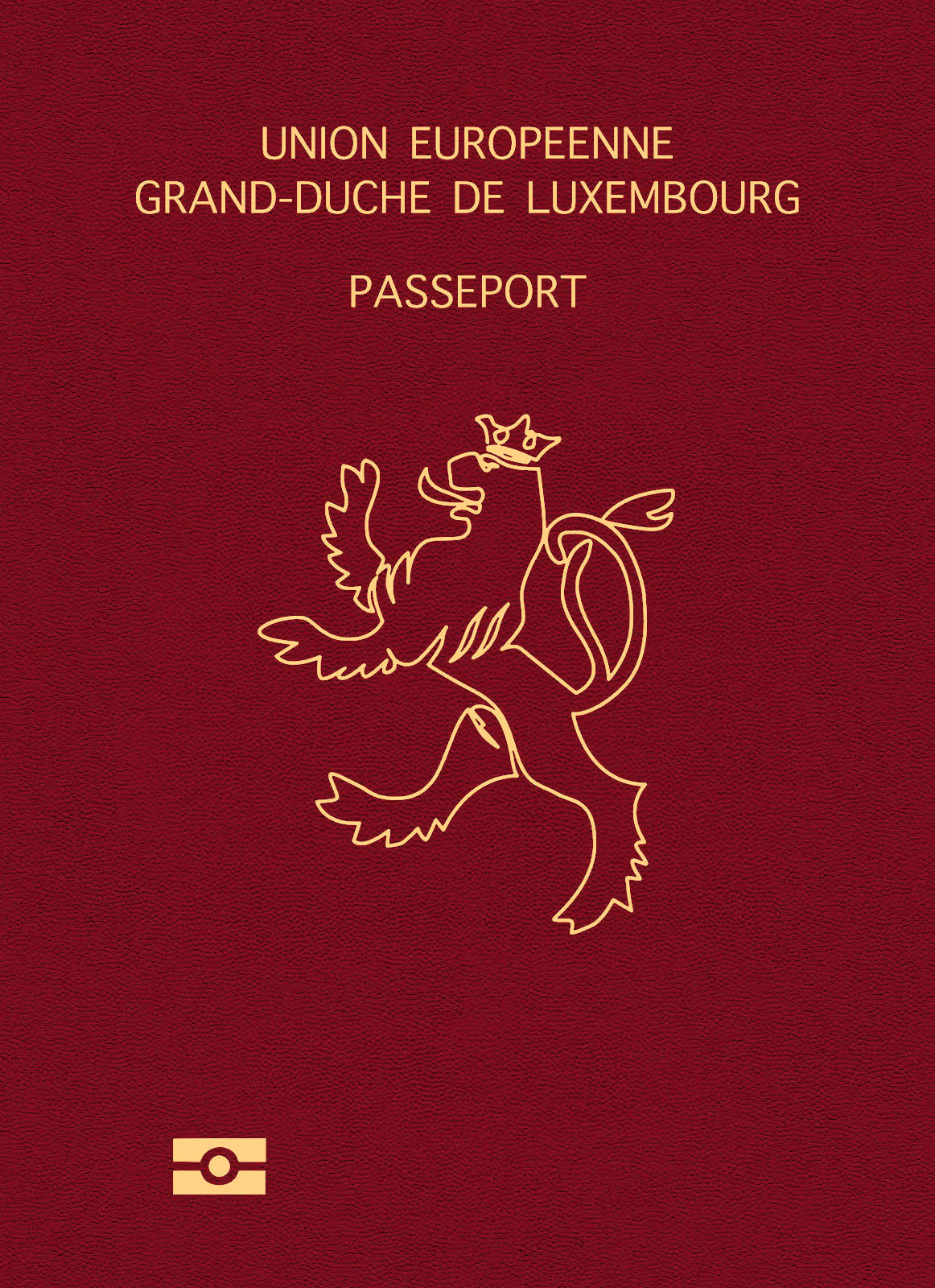 Capa do passaporte de Luxemburgo