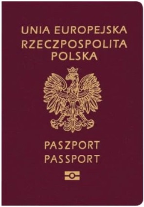 Capa do passaporte de Polônia